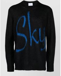 BLUE SKY INN - Logo-Print Knitted Wool-Blend Crew-Neck Jumper - Lyst