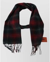 Missoni - Check Wool Neck Wrap Fringes Scarf - Lyst