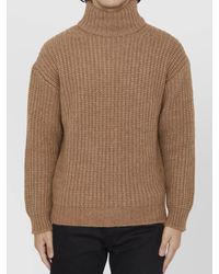 Roberto Collina - Ribbed High-Neck Regular-Fit Alpaca Jumper - Lyst