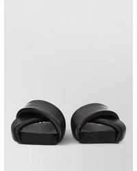 Jil Sander - Leather Platform Sandals - Lyst