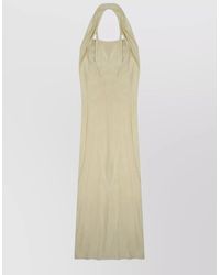 Alysi - Long Dress Halter Neck Backless Design - Lyst