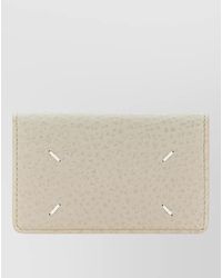 Maison Margiela - Four Stitches Card Holder Textured Finish - Lyst