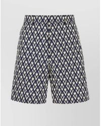 Valentino Garavani - Cotton Printed Bermuda Shorts - Lyst