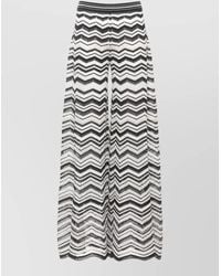 D.exterior - Straight Skirt Chevron Pattern Lurex Floor Length - Lyst