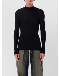 Rick Owens - Wool Ribbed Turtleneck Sweater - Lyst