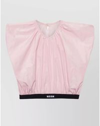 MSGM - Sleeveless Blouse - Lyst