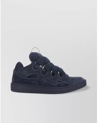 Lanvin - Leather High-Top Sneakers - Lyst