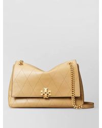 Tory Burch - Charlie Quilted Leather Chain Shoulder Bag - Lyst