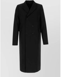 Prada - Virgin Wool Single-Breasted Overcoat - Lyst