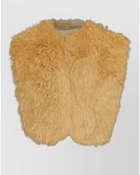Isabel Marant - Florana Faux Fur Vest Puff Sleeves - Lyst