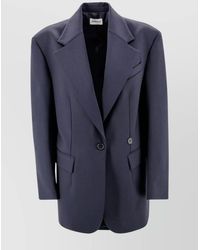 P.A.R.O.S.H. - Single-Breasted Wool Blend Blazer - Lyst