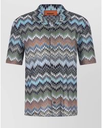 Missoni - Printed Short-Sleeve Bowling Shirt - Lyst