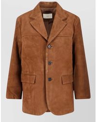 DUNST - Coat Button Cuffs Front Pockets Notched Lapel - Lyst