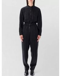 Isabel Marant - Zulky Tailored Jumpsuit Chest Pockets Long Sleeves - Lyst