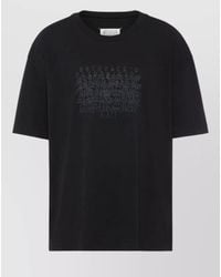 Maison Margiela - Logo Cotton T Shirt Graphic Print - Lyst