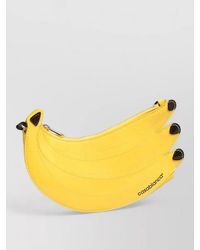 CASABLANCA - Patent Calfskin Banana Shape Shoulder Bag - Lyst