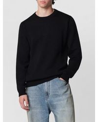 Roberto Collina - Crew Neck Knit Sweater Ribbed Cuffs Hem - Lyst