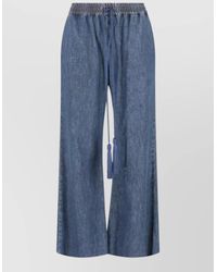 Valentino Garavani - Denim Mid-Rise Wide-Leg Jeans - Lyst