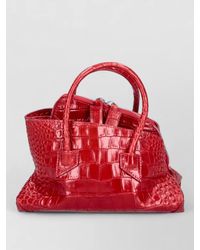 The Attico - Mini Croc-Effect Leather Tote Bag - Lyst