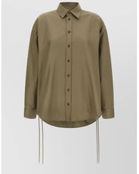 Balenciaga - 'Lace-Up' Shirt - Lyst