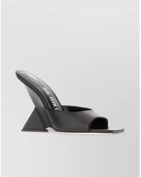 The Attico - Leather Mules With Wedge And Platform Sole - Lyst