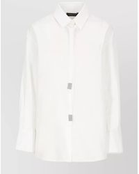Fabiana Filippi - Cotton Shirt With Long Sleeves And Pointed Collar - Lyst