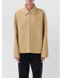 Jil Sander - Wool Double-Breasted Blouson Jacket - Lyst