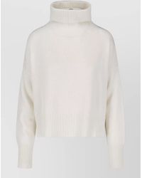 Ma'ry'ya - Cropped Crewneck Top High Neck Ribbed - Lyst