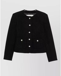 DUNST - Wool Tweed Single Breasted Coat - Lyst