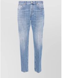 Dondup - Slim Fit Carrot Trousers With Belt Loops - Lyst