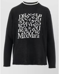 Max Mara - Linen Embroidered Sweatshirt - Lyst