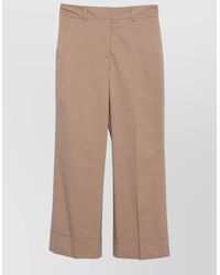 Incotex - Wide Leg Cotton Trousers Belt Loops - Lyst