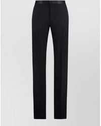 Givenchy - Tailored Pants Belt Loops Satin Waistband - Lyst