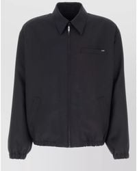 Prada - Wool Blend Bomber Jacket Elasticated Cuffs - Lyst