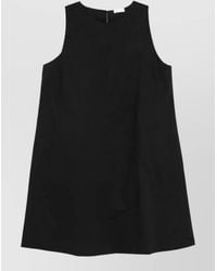 Roberto Collina - A Line Cotton Mini Dress Sleeveless - Lyst