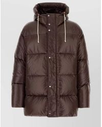 Jil Sander - Long Quilted Down Jacket Hood - Lyst