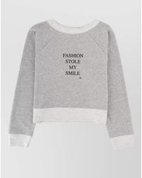 Victoria Beckham - Printed Sweatshirt - Lyst