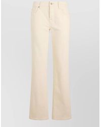 7 For All Mankind - Denim High-Rise Straight-Leg Jeans - Lyst