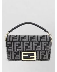 Fendi - Baguette Mini Fabric Shoulder Bag - Lyst