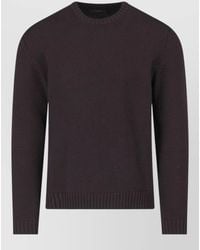 Zanone - Crew Neck Sweater Long Sleeve Regular Fit - Lyst