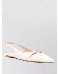 Stuart Weitzman - Georgie Flat Slingback Pointed Toe Pumps - Lyst