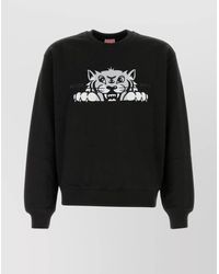 KENZO - Crew Neck Graphic Print Long Sleeves - Lyst