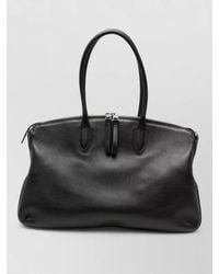 Borsalino - Grainy Leather Shoulder Bag - Lyst