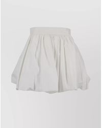 Patou - Mini Skirt With Flared Pleated Design - Lyst