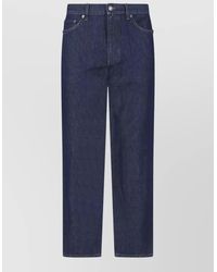 ZEGNA - Denim Mid-Rise Straight-Leg Jeans - Lyst