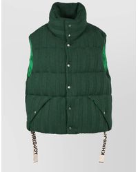 Khrisjoy - Knitted Padded Bodywarmer High Collar Straps - Lyst