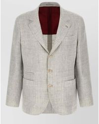 Brunello Cucinelli - Linen Blazer Clothing - Lyst