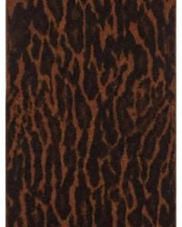 Ganni - Leopard-Print Wool Scarf - Lyst
