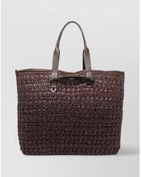 Dolce & Gabbana - Raffia Tote Bag - Lyst