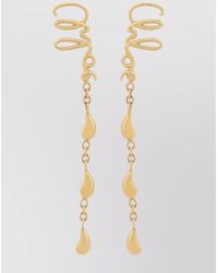 Chloé - Brass Hoop Earrings - Lyst